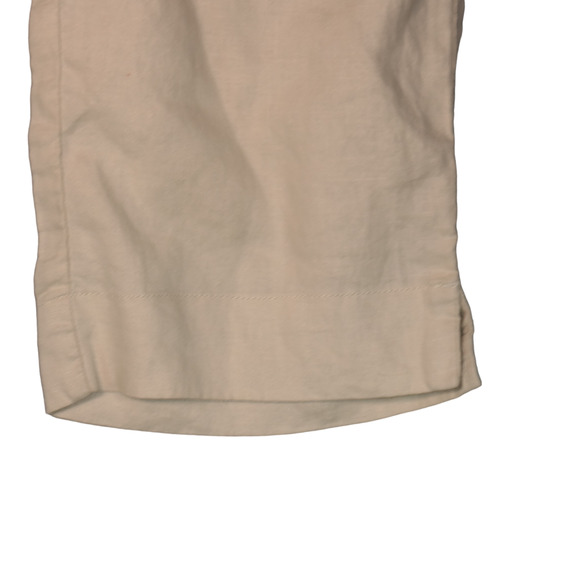 NEW Old Navy Crop Pants Womens 6 Ivory 100% Linen Pockets Career Boho - Picture 6 of 13